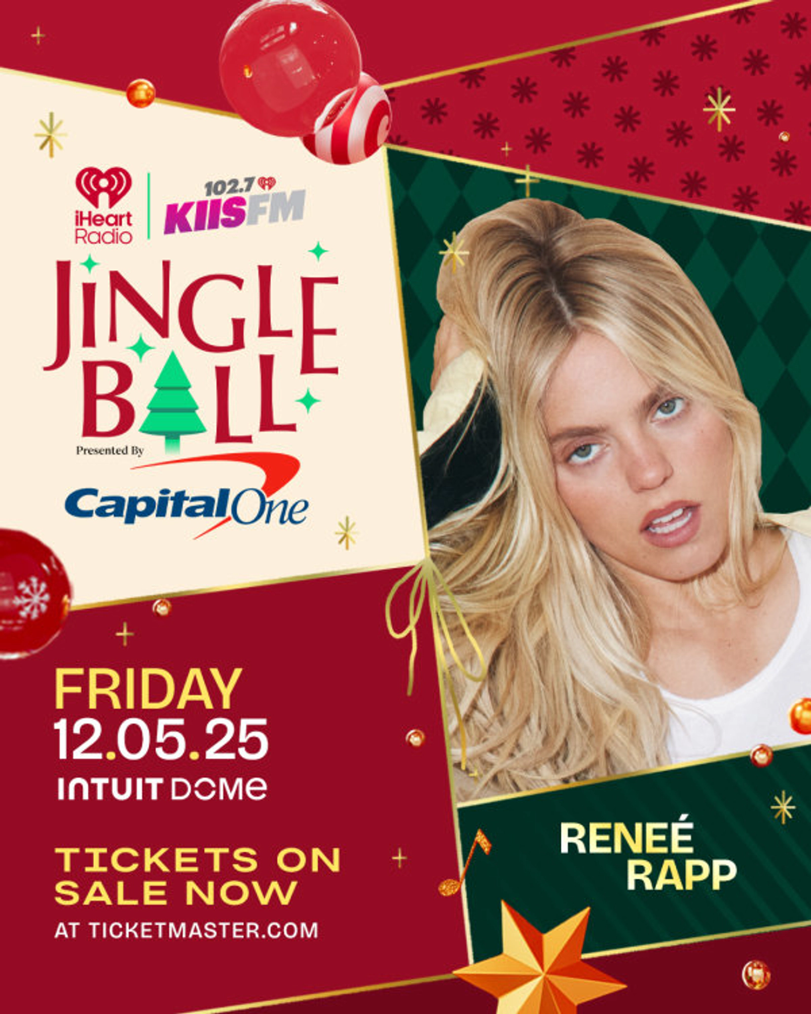 Enter to Win a Pair of Tickets to see Renee Rapp at KIISFM's Jingle Ball Presented by Capital One! (12/5)