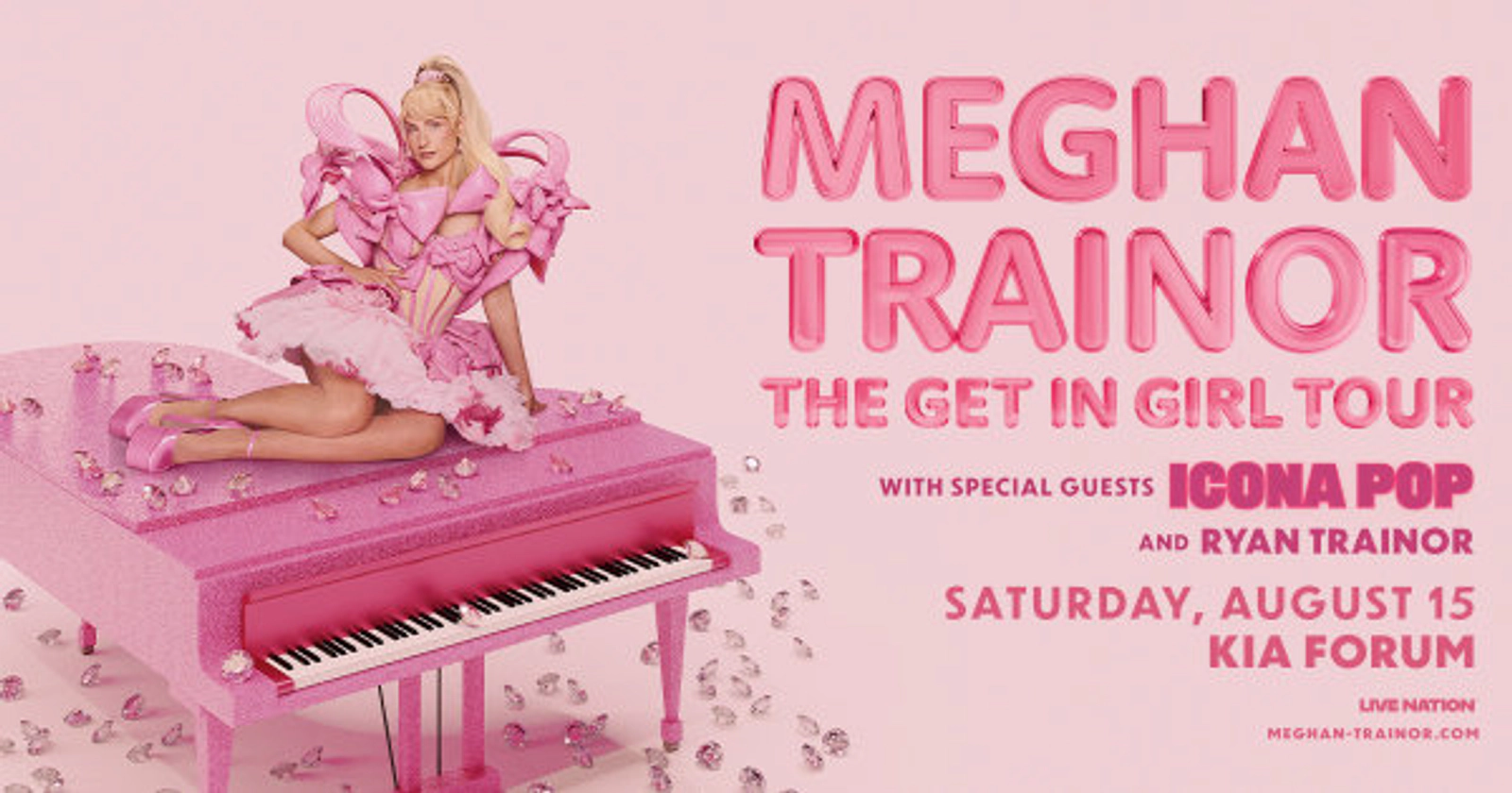 Enter to Win a Pair of Tickets to see Meghan Trainor at the Kia Forum! (8/15)