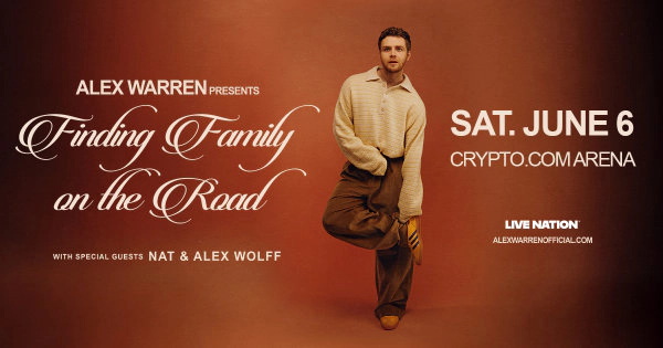 Enter to Win a Pair of Tickets to see Alex Warren at Crypto.com Arena! (6/6)