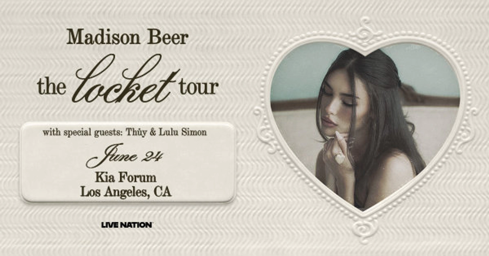 Enter to Win a Pair of Tickets to see Madison Beer at the Kia Forum! (6/24)