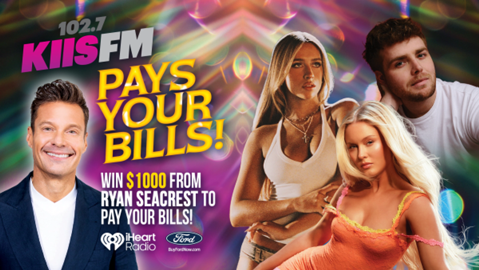 Win $1000 from Ryan Seacrest to Pay Your Bills!