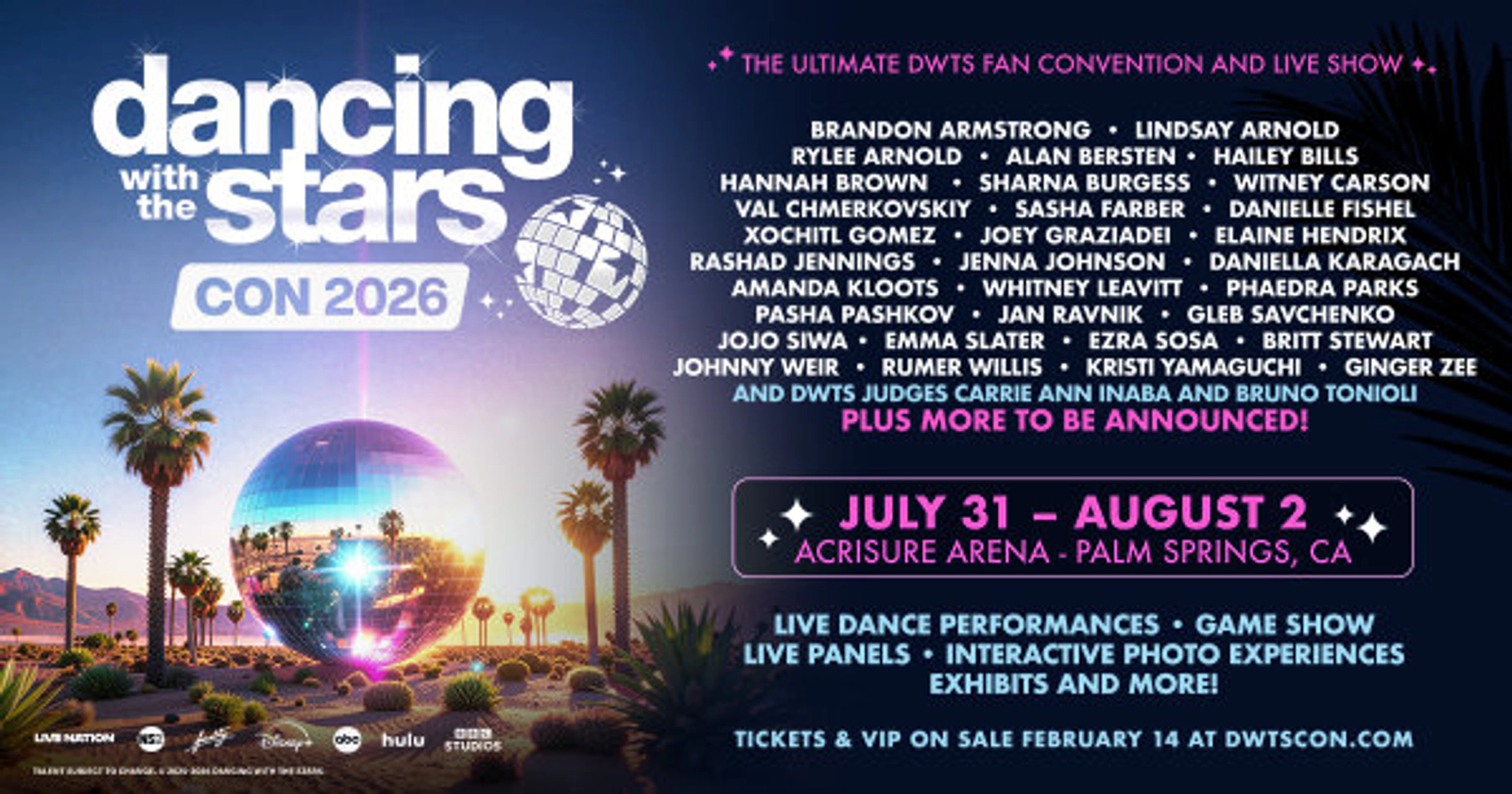 Enter to Win a Pair of 3-Day Passes to Dancing with the Stars Con at Acrisure Arena! (7/31 - 8/2)