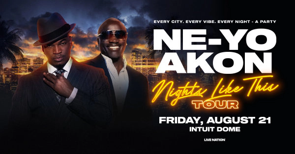 Enter to Win a Pair of Tickets to see Ne-Yo & Akon at Intuit Dome! (8/21)