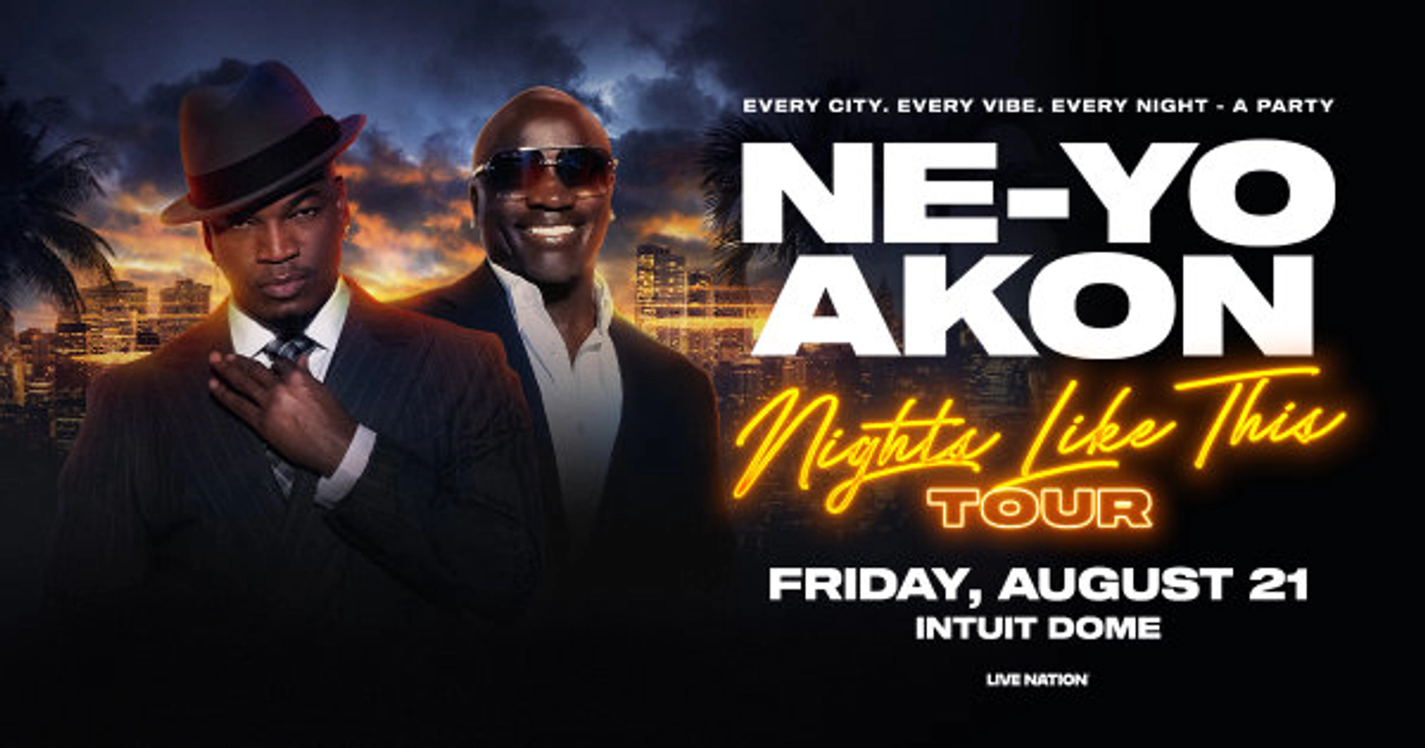 Enter to Win a Pair of Tickets to see Ne-Yo & Akon at Intuit Dome! (8/21)