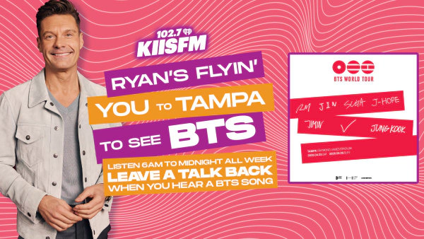 Ryan's Flyin' You To Tampa to see BTS!