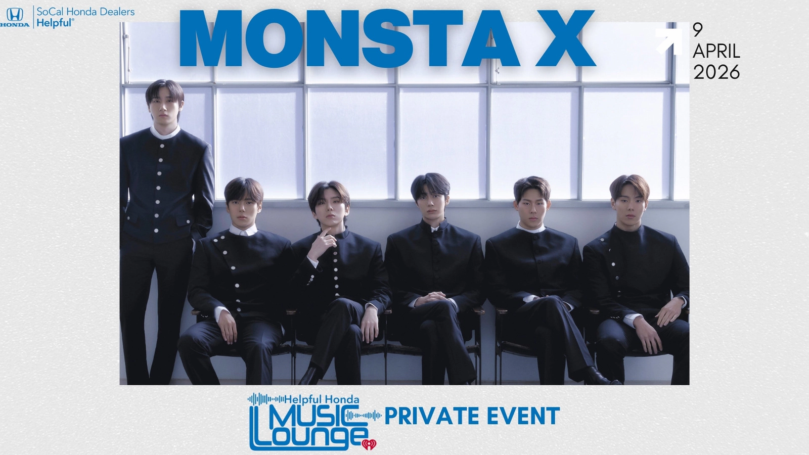 Attend a Special Performance with Monsta X at the Helpful Honda Music Lounge! (4/9)