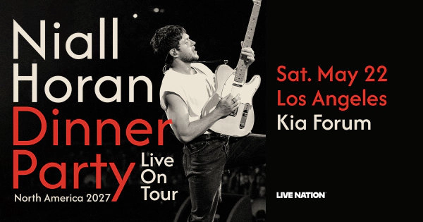 Enter to Win a Pair of Tickets to see Niall Horan at the Kia Forum! (5/22)