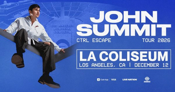 Enter to Win a Pair of Tickets to See John Summit at the LA Coliseum! (12/12)