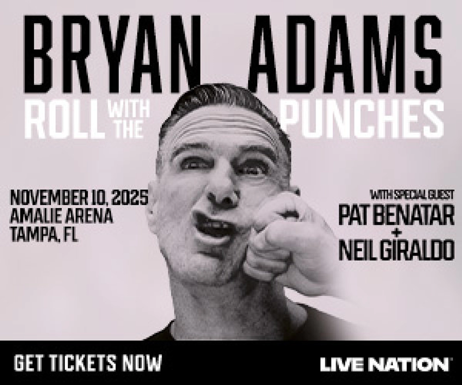 Bryan Adams' Roll with the Punches Tickets