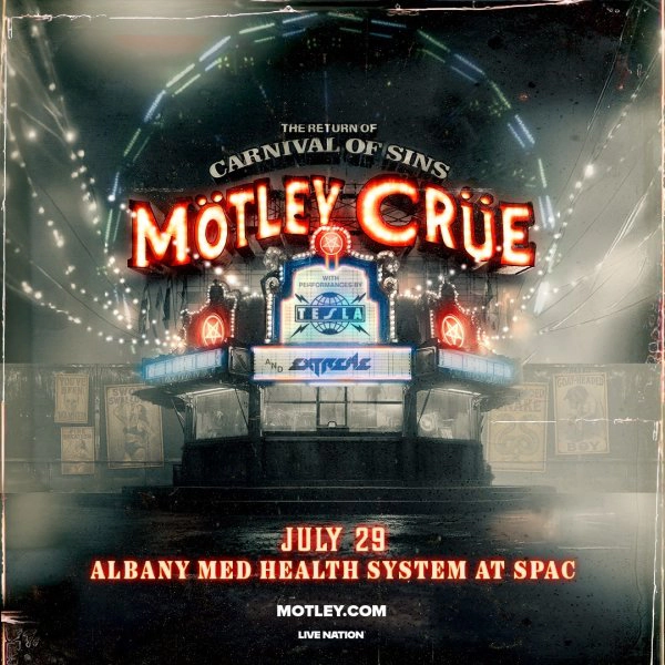 Enter for your chance to see Motley Crue perform LIVE at SPAC!