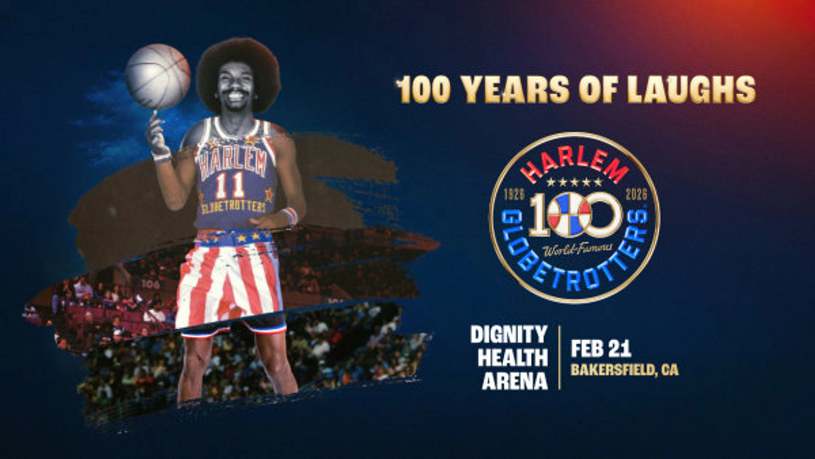 Enter for a Chance to Win Tickets for 4 People to see the Harlem Globetrotters on Feb. 21st!