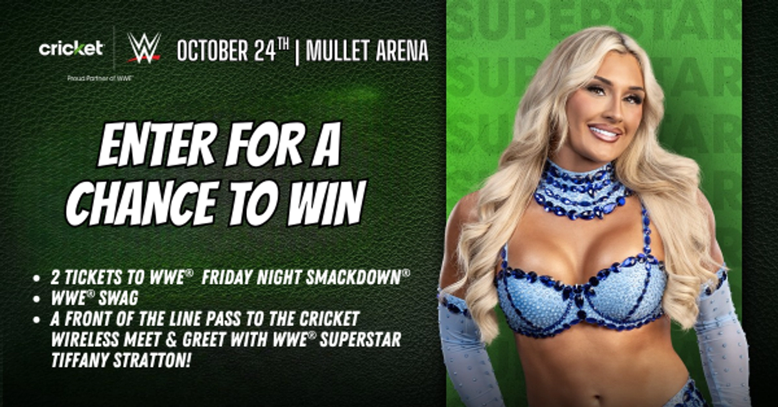 Enter For Your Chance To Win Tickets For WWE Smackdown On October 24th at Mullet Arena!