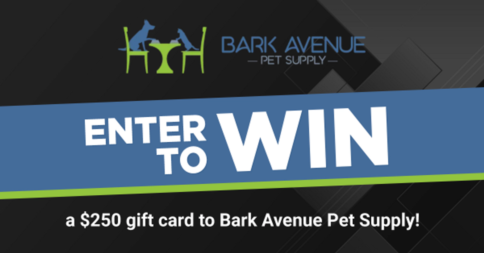 Win a gift card to Bark Avenue Pet Supply!