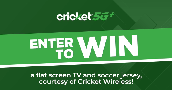 Win A Flat Screen TV and Soccer Jersey Sweepstakes Courtesy of Cricket Wireless & Keepin’ Families Connected