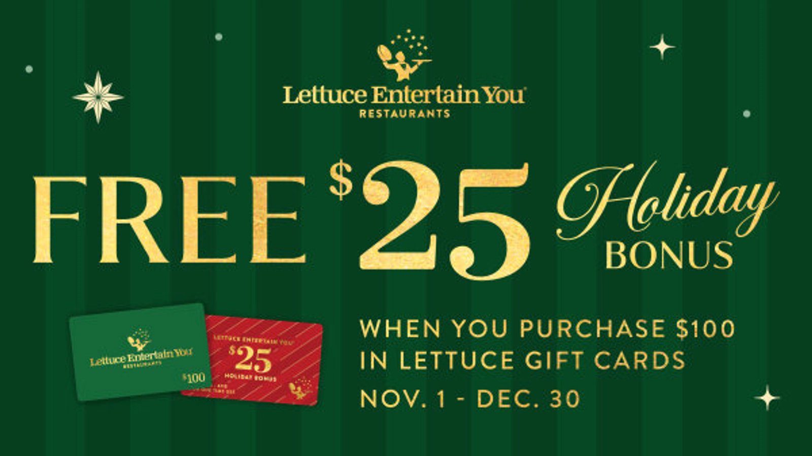 Enter to Win a $50 Gift Card for Lettuce Entertain You Restaurants!