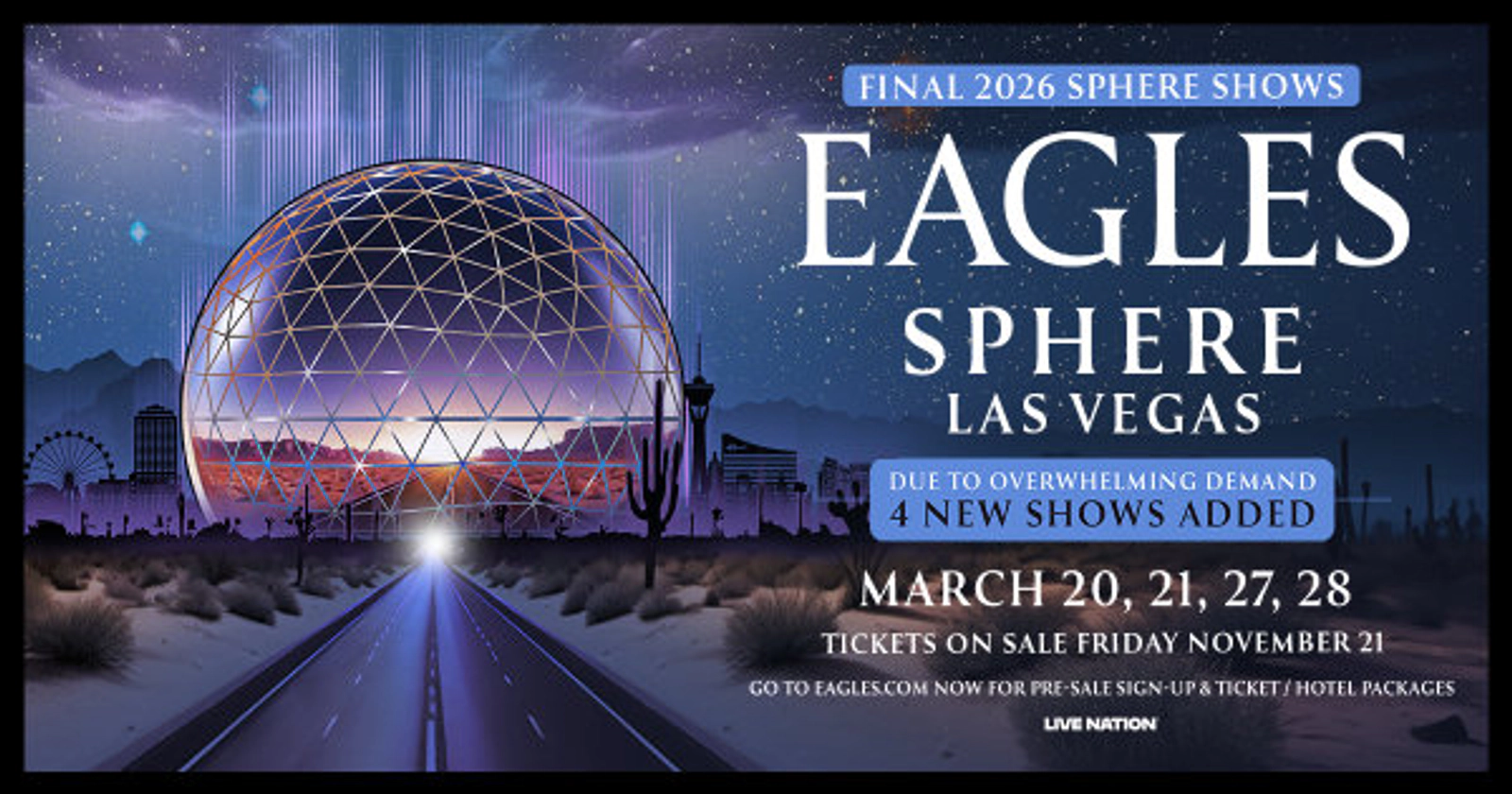 Enter to Win Tickets to the Eagles!