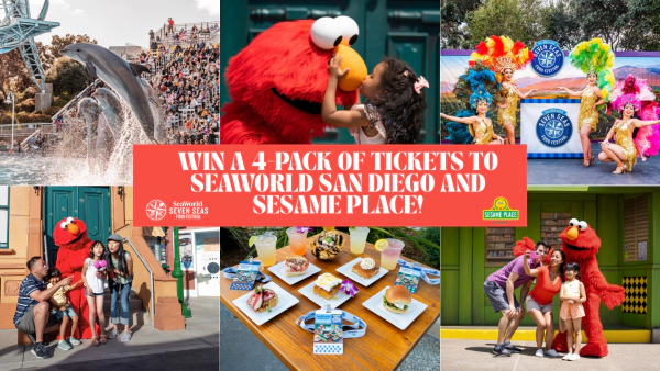 NAME DROP: Win a 4-Pack of Tickets to SeaWorld San Diego and Sesame Place!
