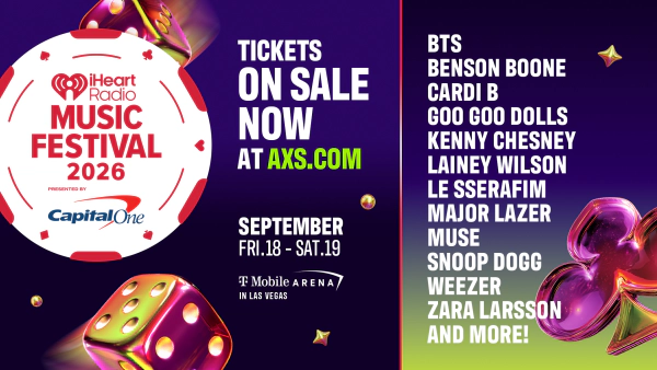 Enter to Win Tickets to the 2026 iHeartRadio Music Festival!
