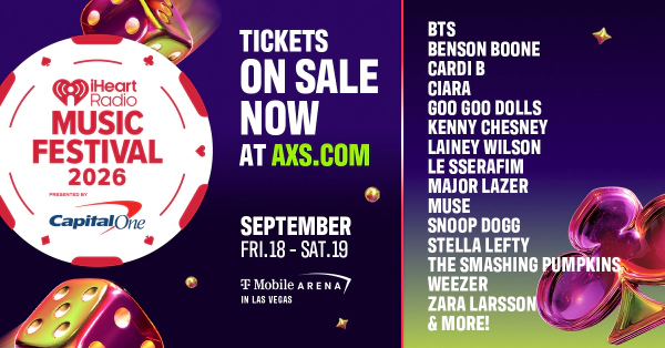 Enter to Win Tickets to the 2026 iHeartRadio Music Festival!