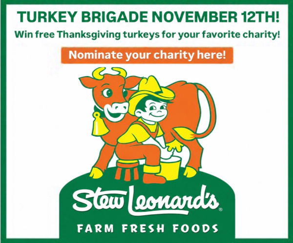 Stew Leonard's Turkey Brigade: Win 20 turkeys for your favorite charity