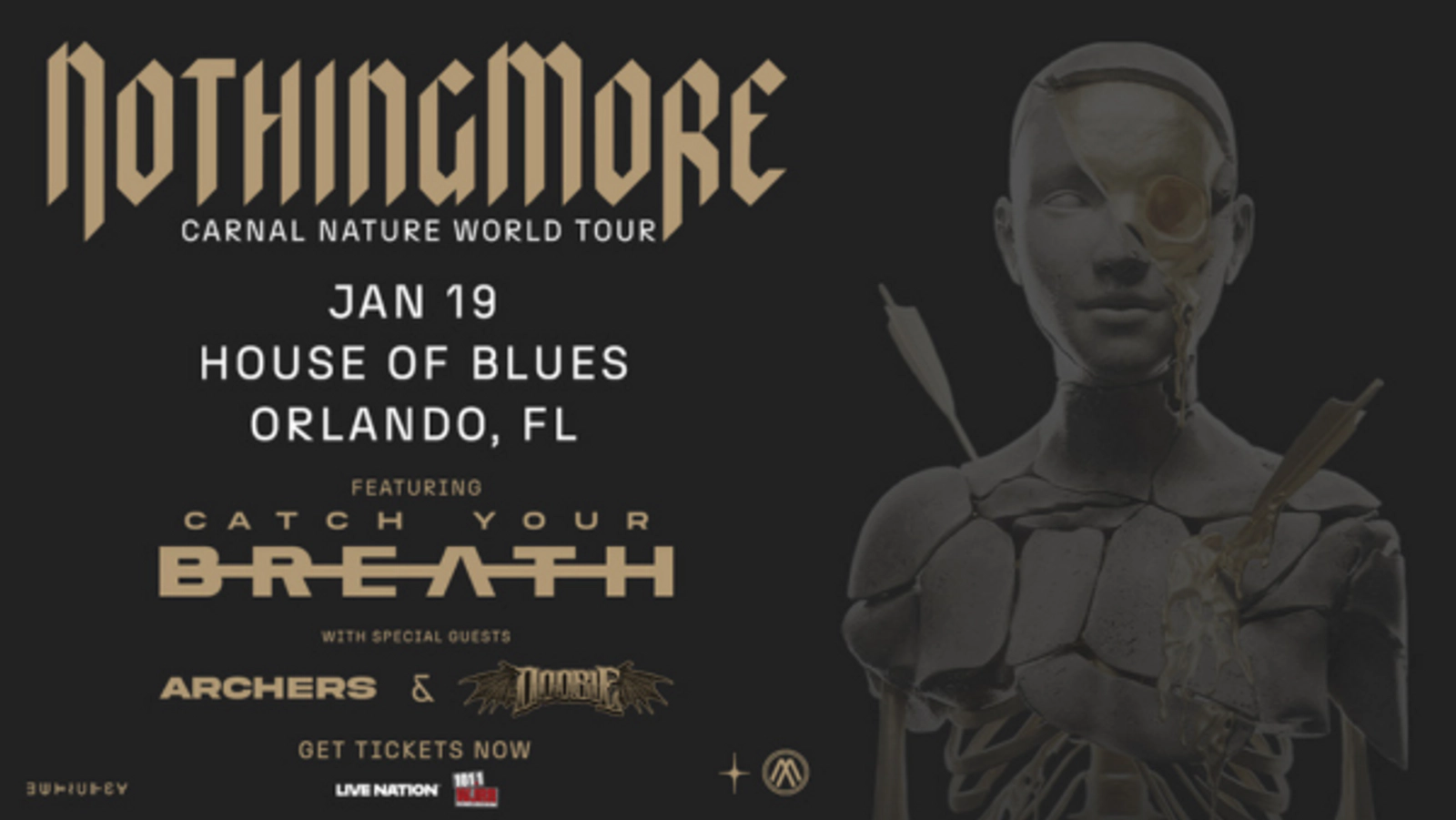 Nothing More at House of Blues Orlando 1/19/25