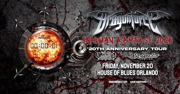 DragonForce at House of Blues Orlando 11/20/26