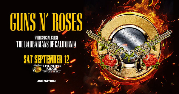 Win Tickets to Guns N' Roses at Thunder Ridge Nature Arena!