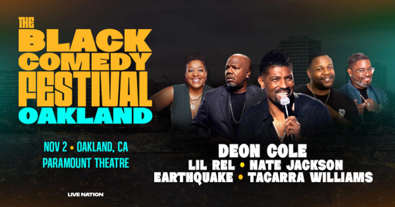 Enter below for a chance to win tickets to the Black Comedy Festival in Oakland