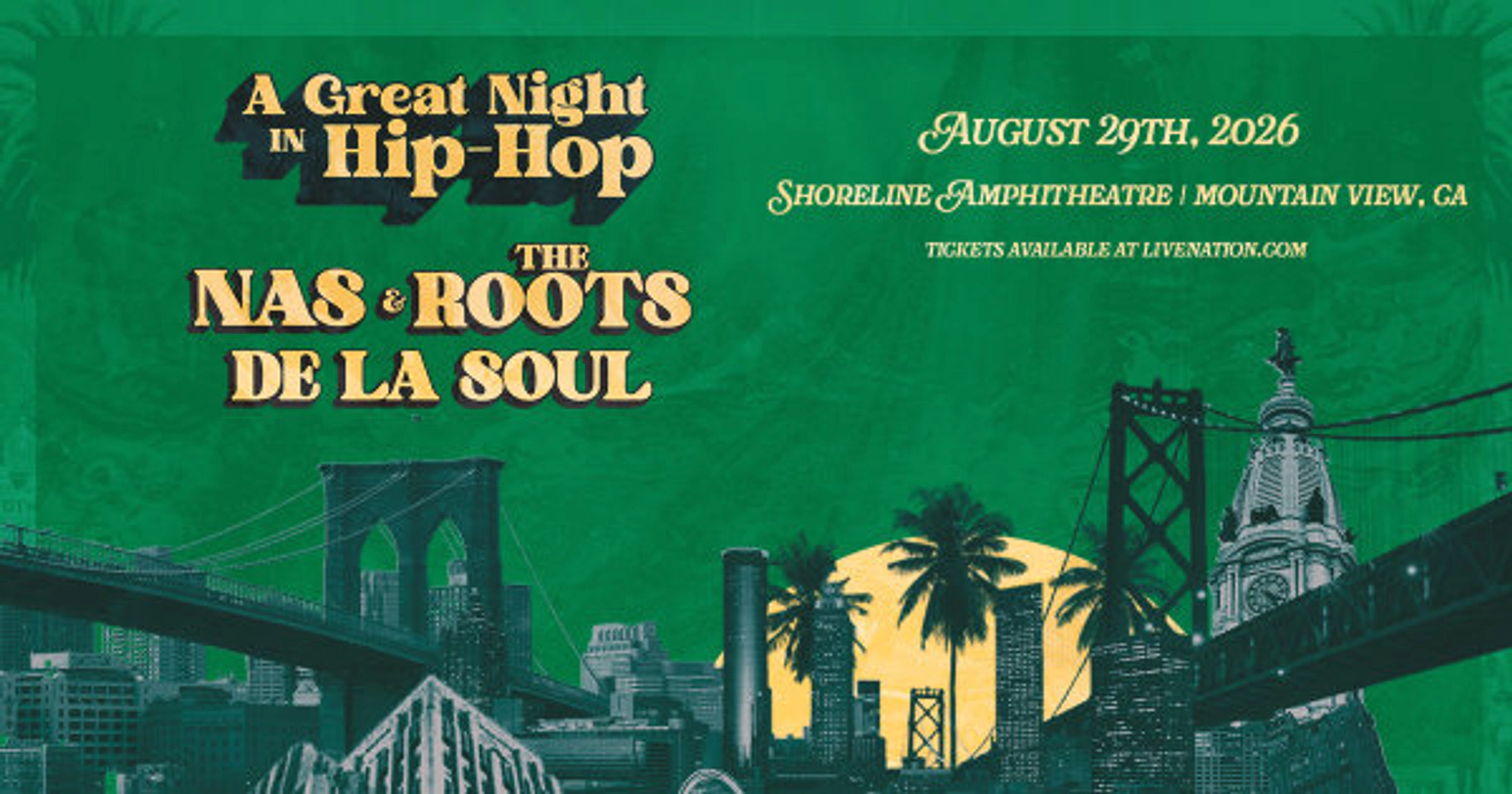 Win Tickets to "A Great Night in Hip Hop" starring NAS and many more on Aug. 29th!
