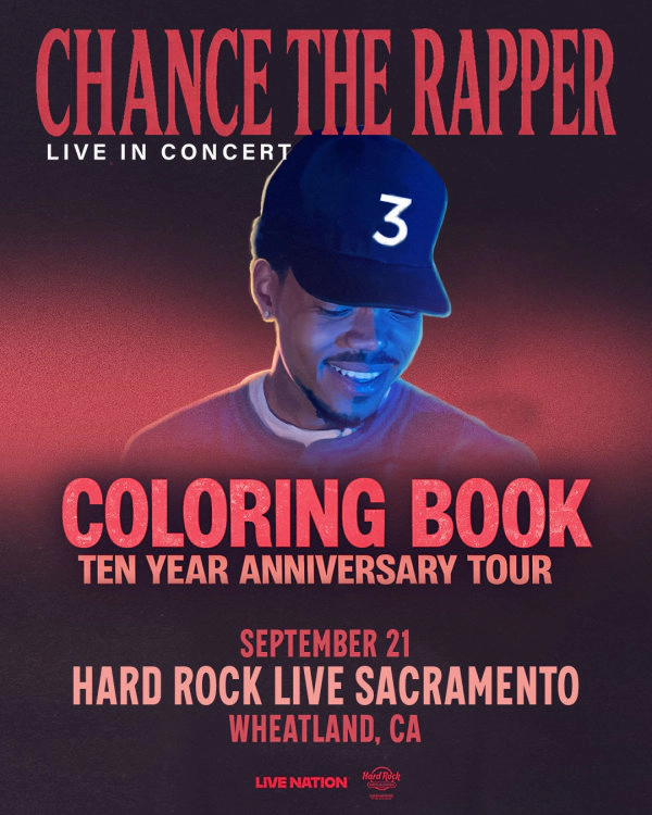 Enter for a chance to see Chance The Rapper on 9/21 at Hard Rock Live Sacramento!
