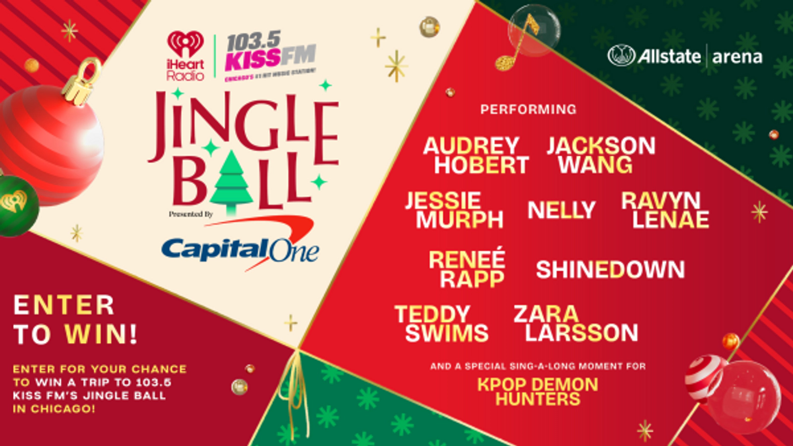 Win Tickets To The 103.5 KISS FM Jingle Ball Presented By Capital One