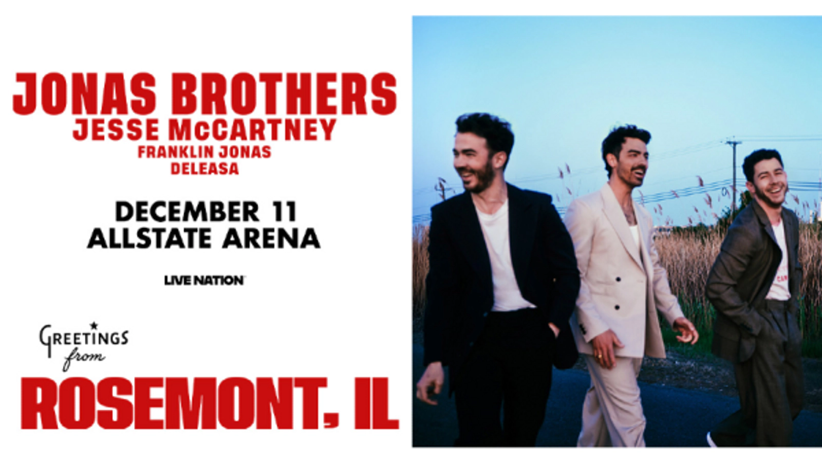 Win Tickets To Jonas Brothers: JONAS20 Greetings From Your Hometown