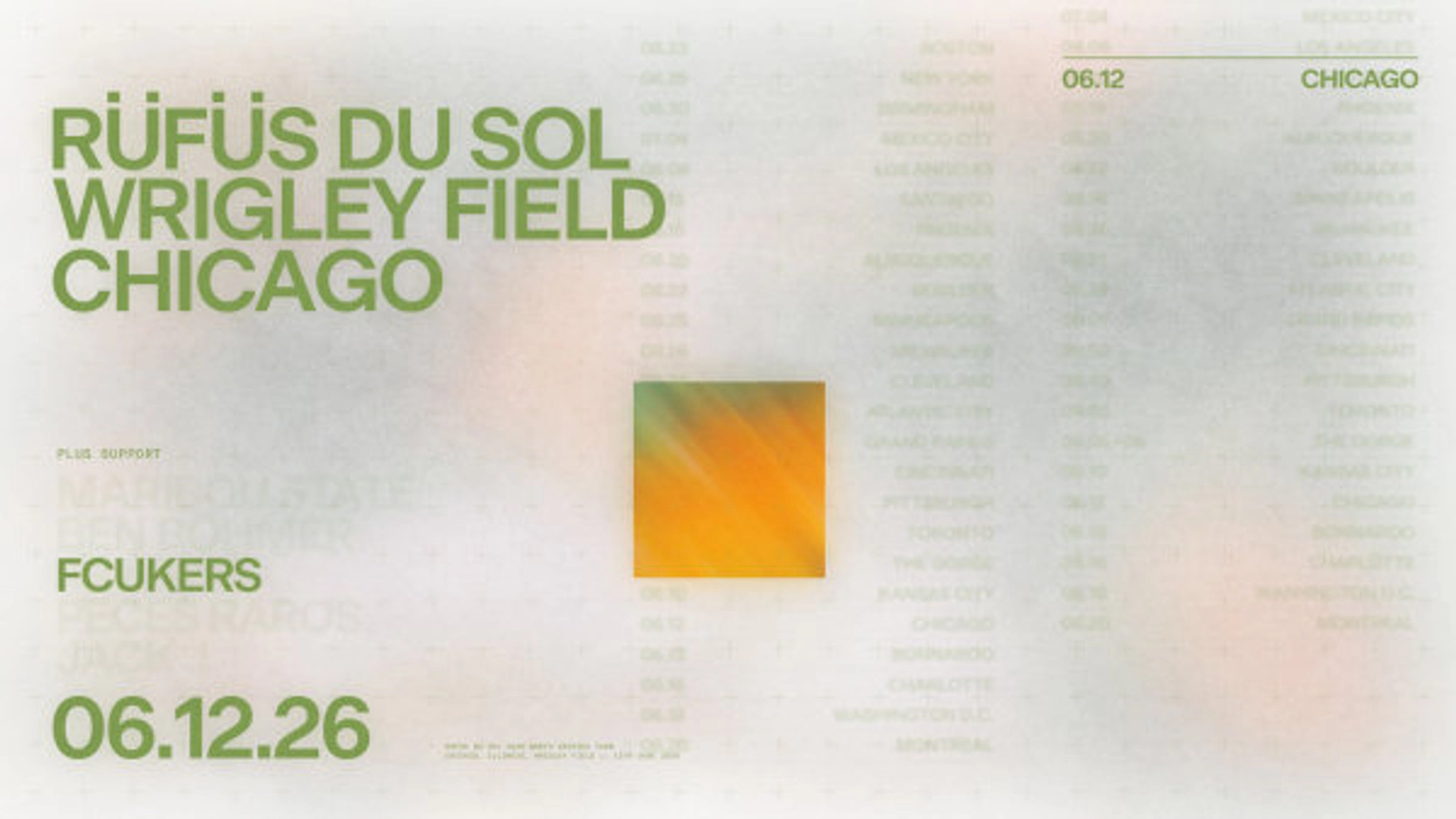 Win Tickets To RÜFÜS DU SOL at Wrigley Field