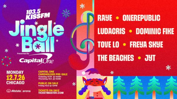 Win Tickets To 103.5 KISS FM JINGLE BALL presented by Capital One