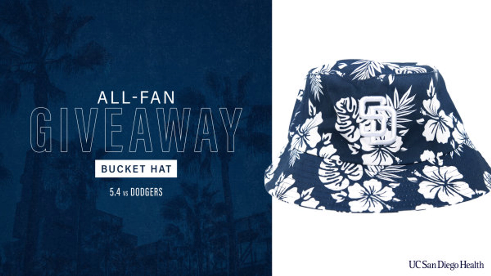  Padres All-Fan Giveaway: Bucket Hat - Thumbnail Image