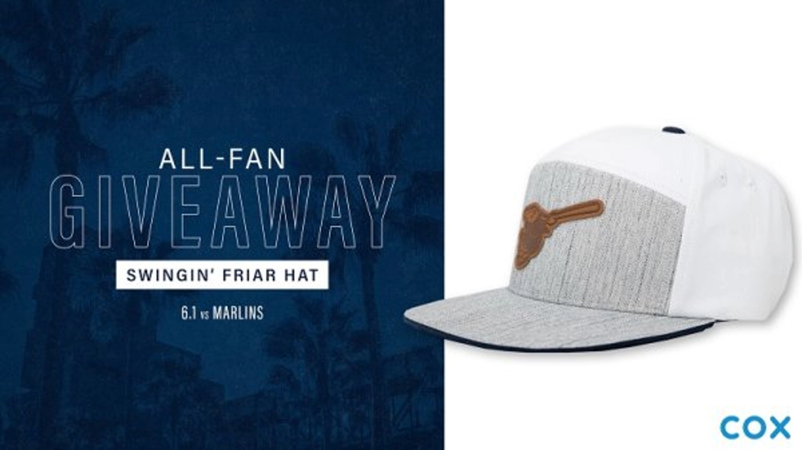  Padres All-Fan Giveaway: Swingin' Friar Hat - Thumbnail Image