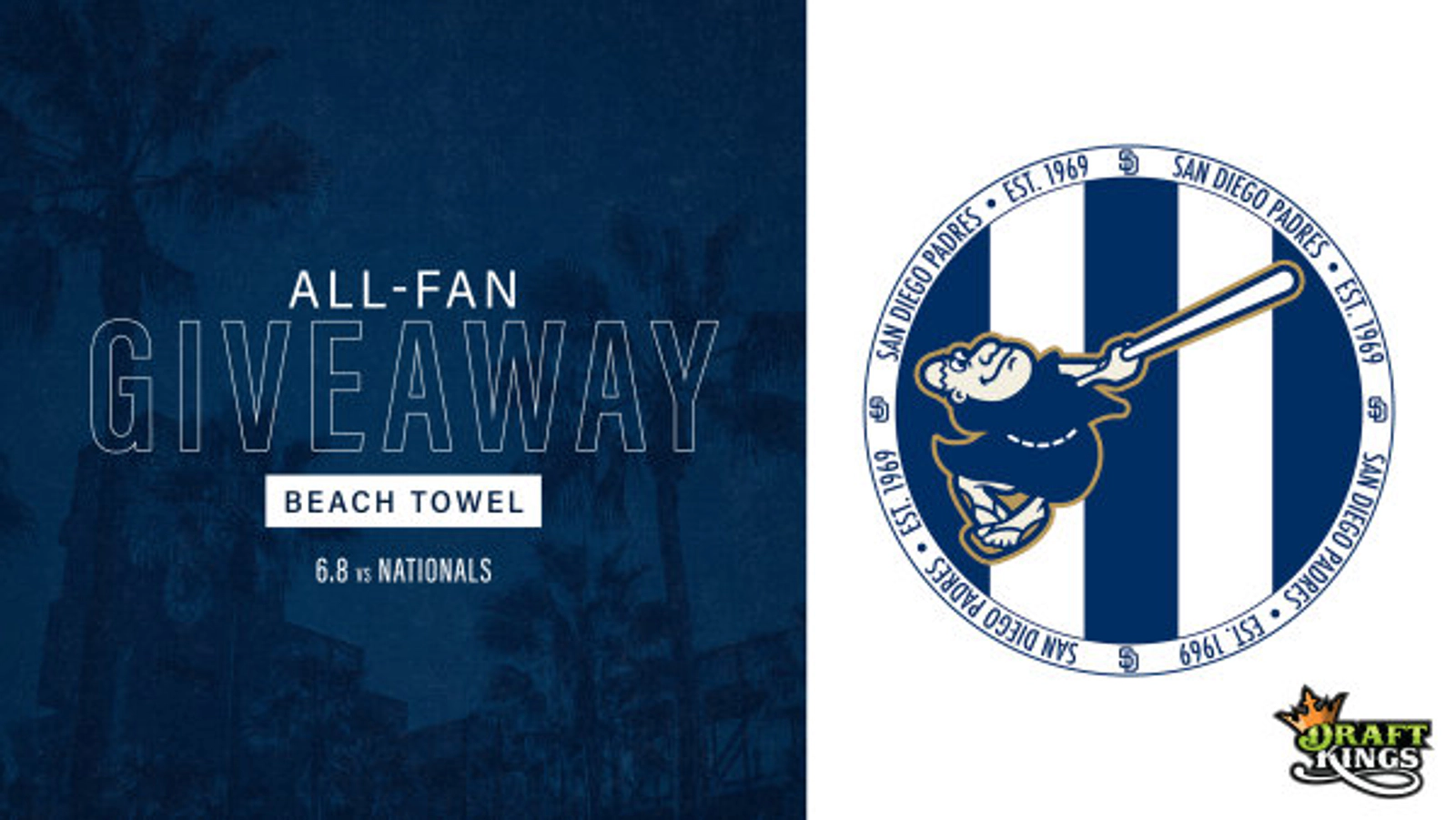   Padres All-Fan Giveaway: Beach Towel - Thumbnail Image