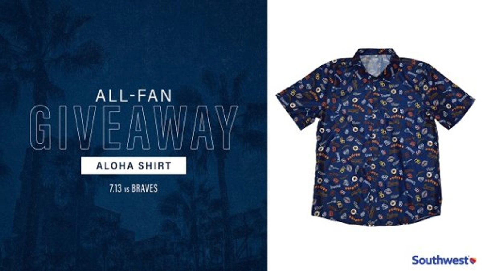   Padres All-Fan Giveaway: Aloha Shirt - Thumbnail Image