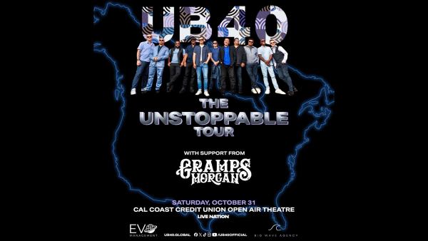 Win Tickets To See UB40 at Cal Coast Credit Union Amphitheater on October 31st!
