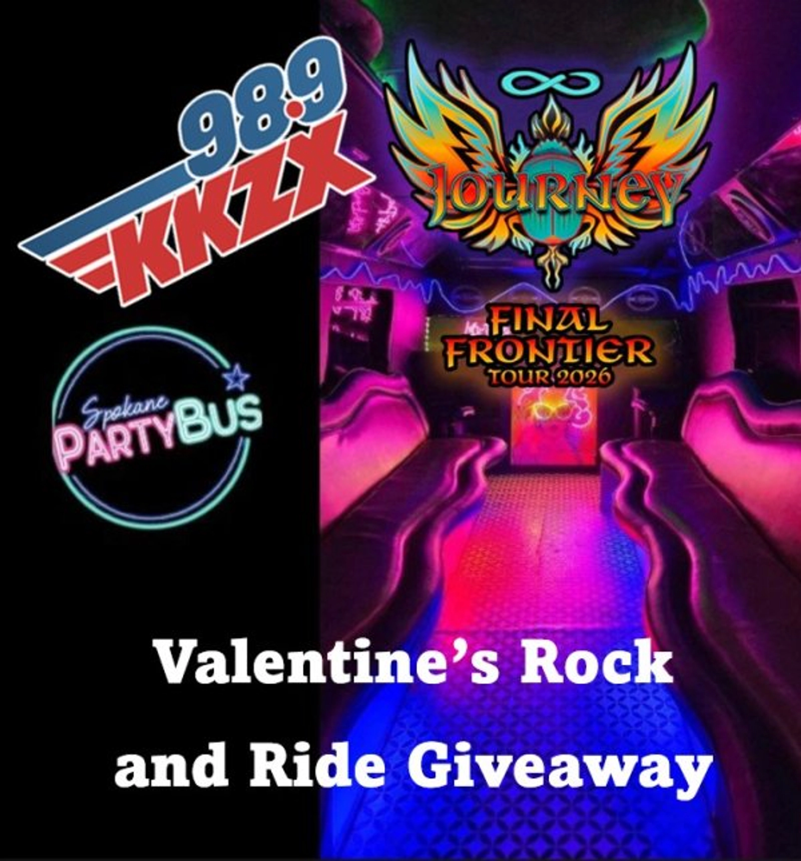 Valentine’s Rock and Ride Giveaway - Win a Trip Aboard the Final Frontier Party Bus Destination Journey!