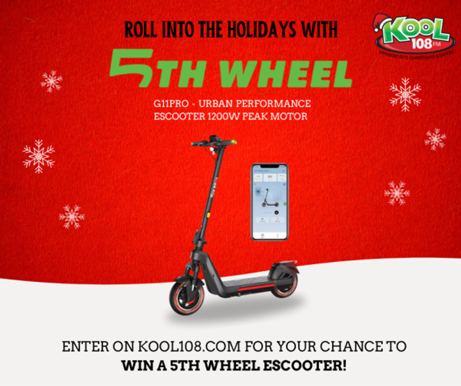 Win a Brand New G11Pro EScooter from 5th Wheel