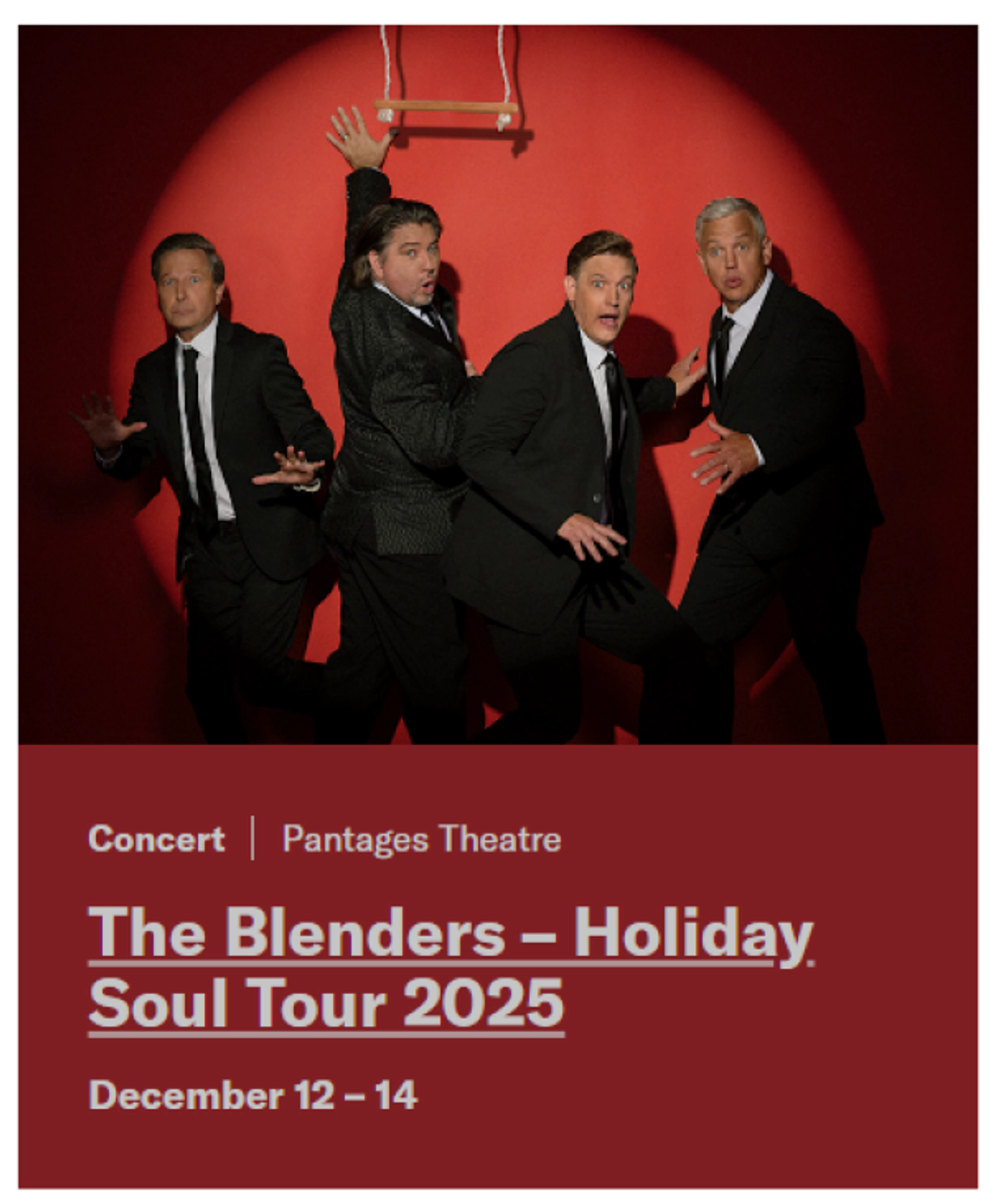 KOOL Christmas Stocking Stuffers: Win tickets to see The Blenders