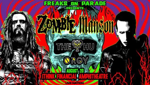 Rob Zombie & Marilyn Manson with The Hu & Orgy at iTHINK Financial Amphitheatre