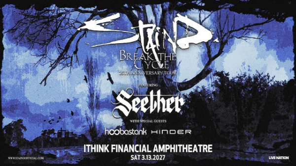 Win Tickets to Staind: Break The Cycle 25th Anniversary Tour