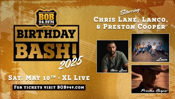 REGISTER TO WIN TICKETS TO THE BOB 94.9 TURNER KIA BIRTHDAY BASH - Thumbnail Image