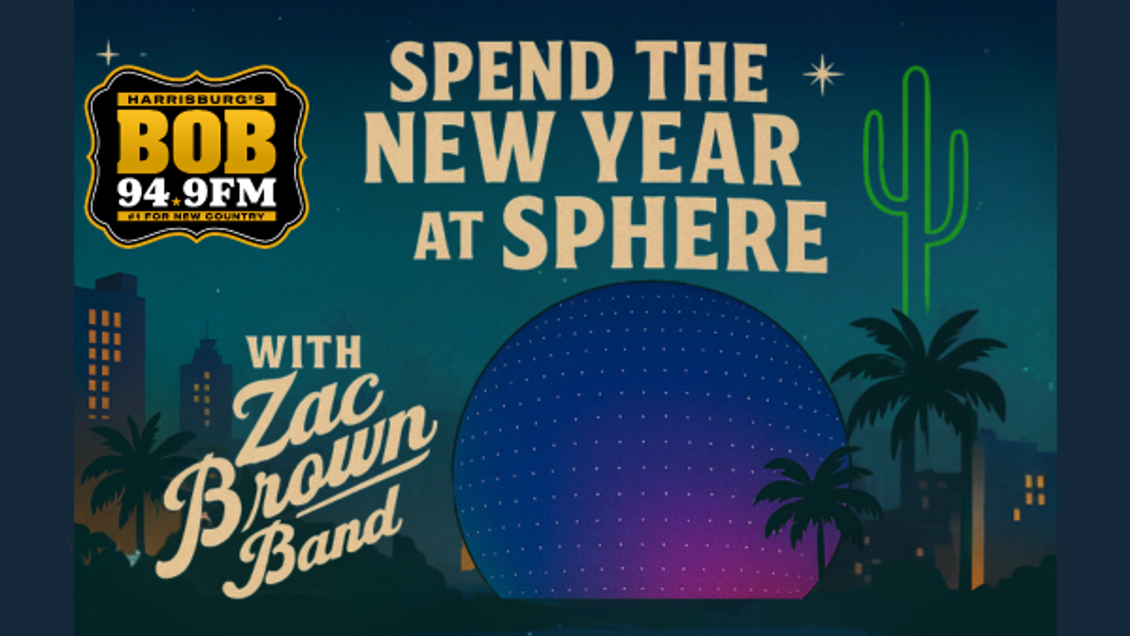 Preset/Reset For A Chance To See Zac Brown Band At the Sphere In Vegas!