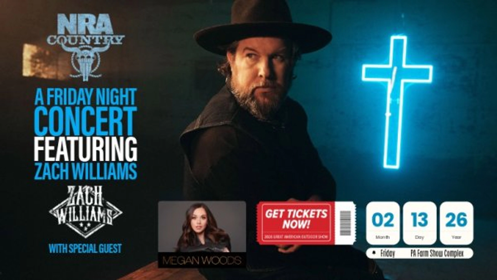 Register to Win Tickets To See Zach Williams at The Great American Outdoor Show!