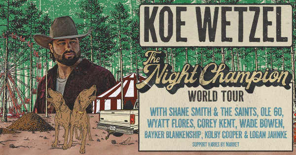Register to win tickets to see Koe Wetzel!