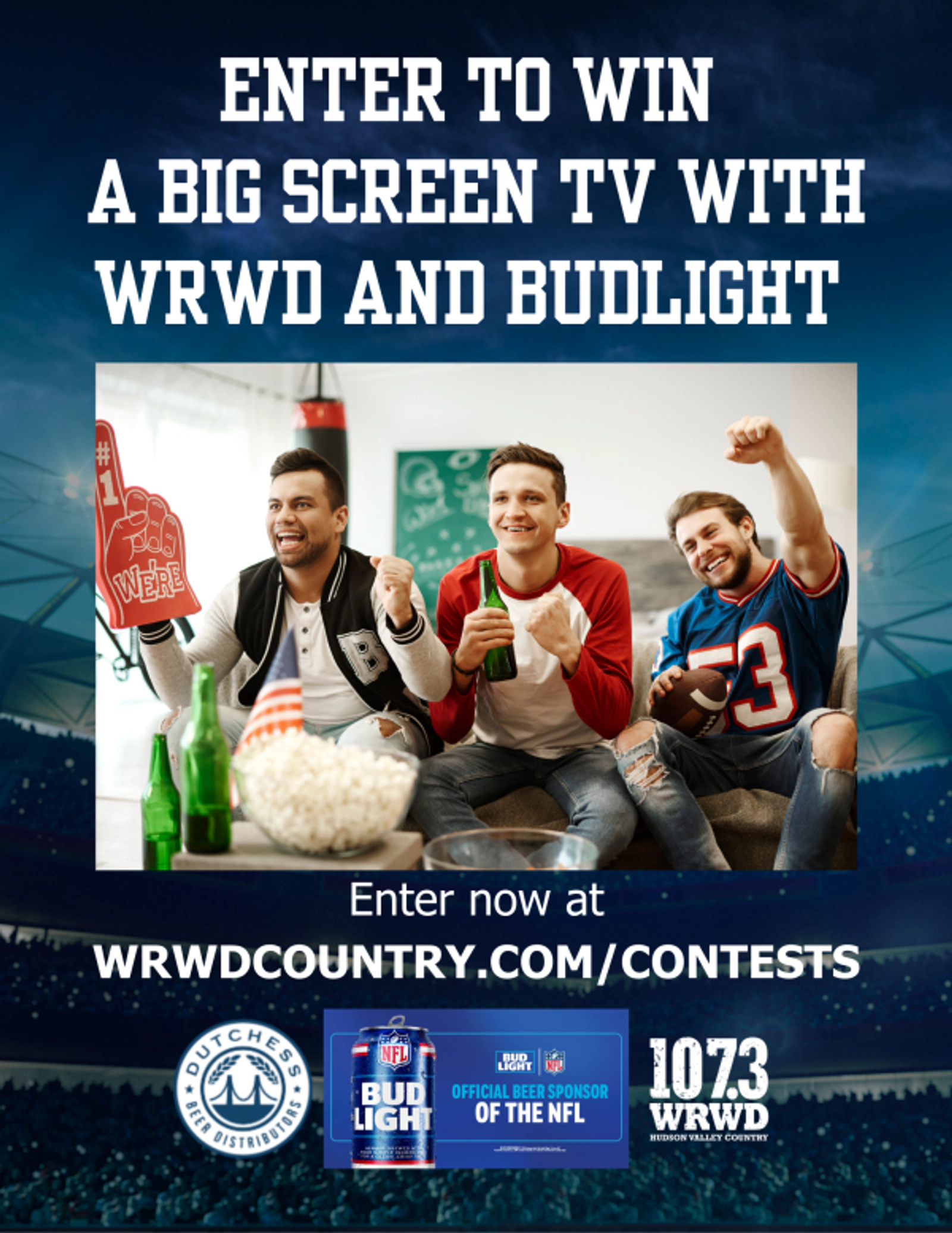 Easy to Sunday: Enter to Win a Big-Screen TV with WRWD and Bud Light!