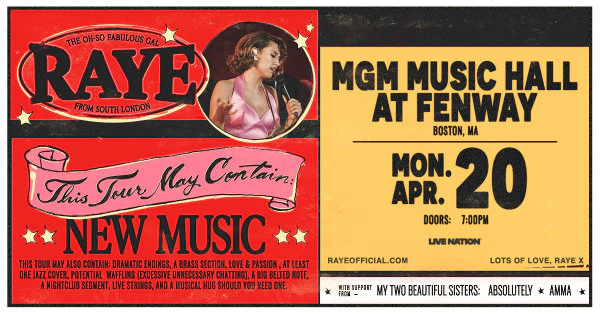 RAYE at MGM Music Hall Fenway